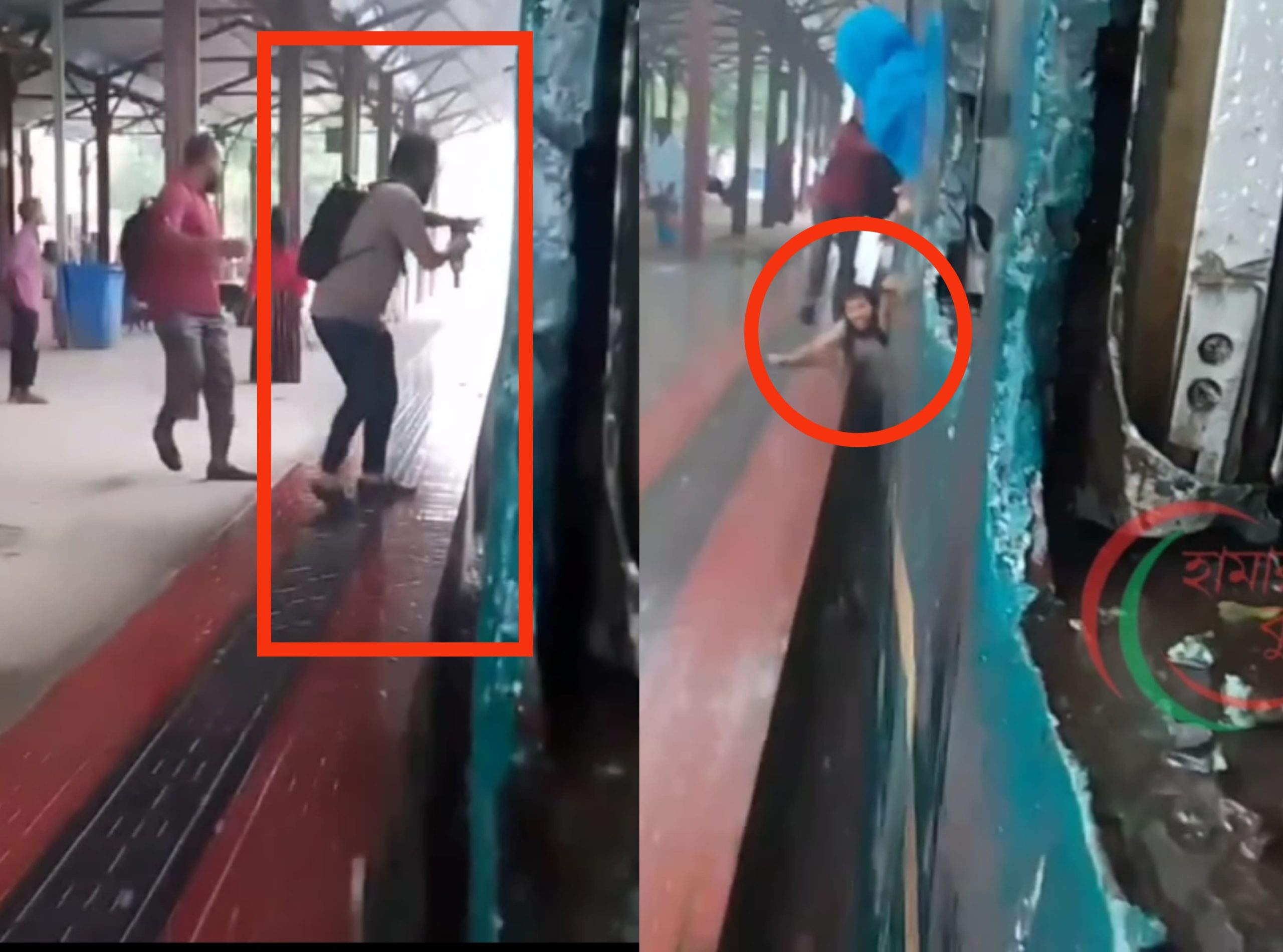 কুড়িগ্রাম রেলস্টেশনে রেল দুর্ঘটনা: রমনা লোকাল ট্রেনে উঠতে গিয়ে নিচে পড়ে যুবক, অল্পের জন্য রক্ষা