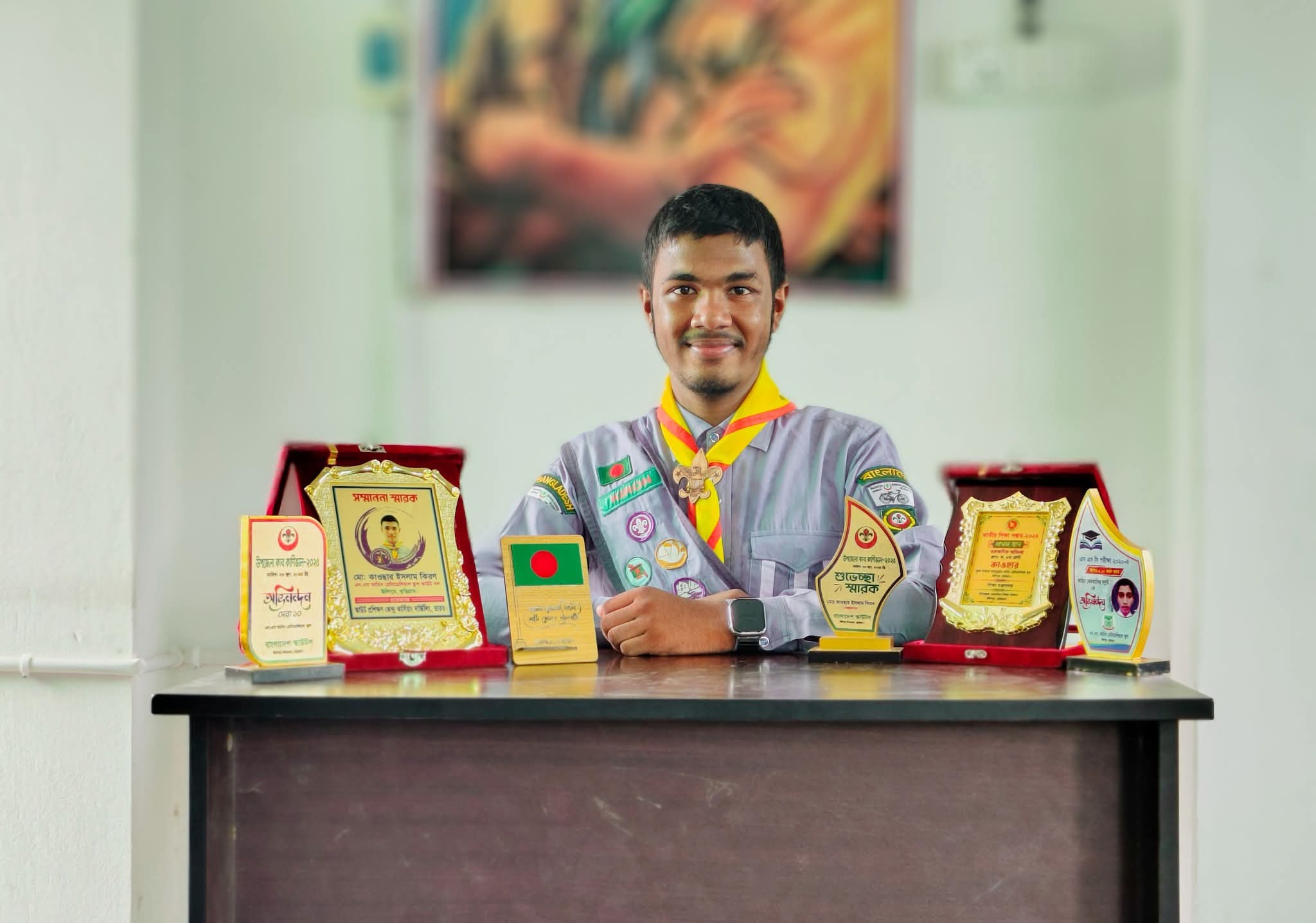 ৩য় জাতীয় আইসিটি স্কাউট জাম্বুরীতে নেতৃত্ব দেবে কুড়িগ্রামের মোকাওসার ইসলাম কিরন