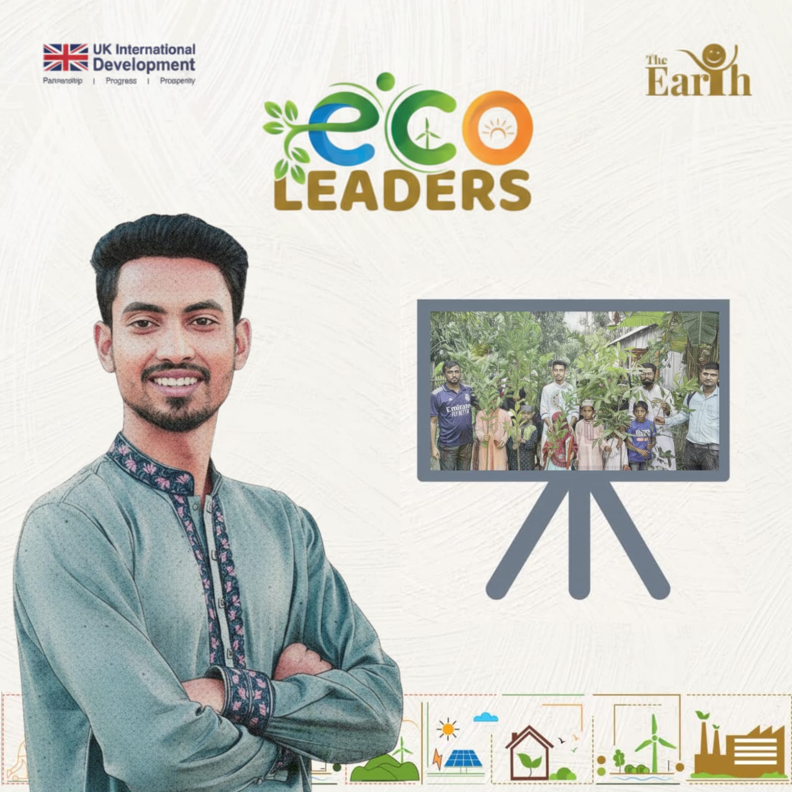 কুড়িগ্রামের হাসান জিহাদী নির্বাচিত হলেন The Eco Leaders প্রশিক্ষণে