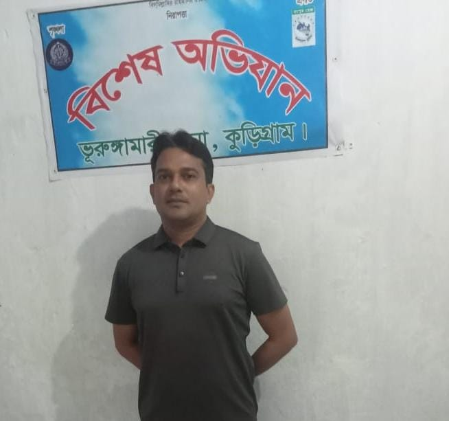 ভূরুঙ্গামারীর আওয়ামী লীগ নেতা ও শিক্ষক নিখিল চৌধুরী গ্রেফতার