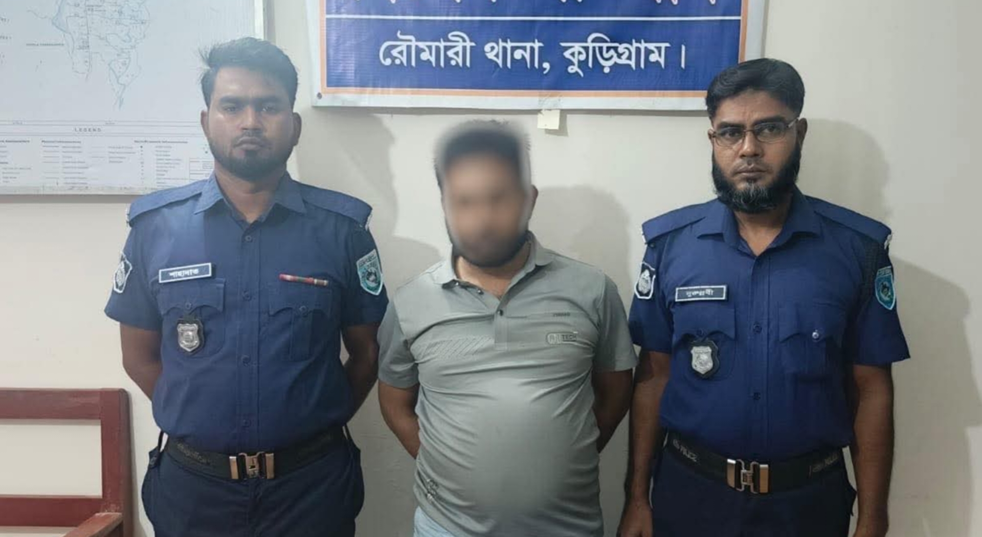 রৌমারীতে ৩০০ পিস ইয়াবা ও ১২ গ্রাম হেরোইনসহ মাদক কারবারি গ্রেফতার