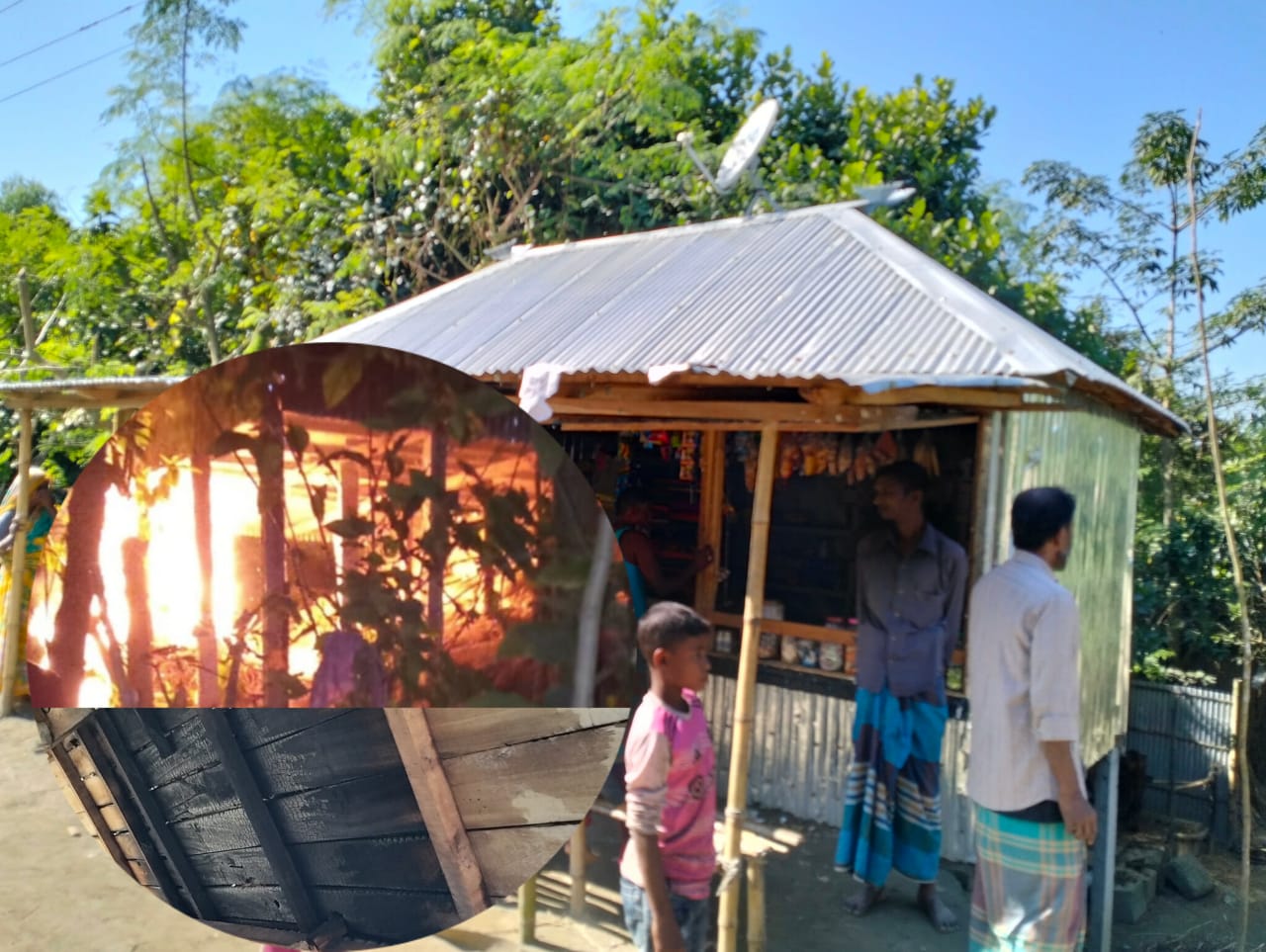 চিলমারীতে ব্যবসায়ীর দোকানে হামলা অগ্নিসংযোগ ও মারধরের অভিযোগ