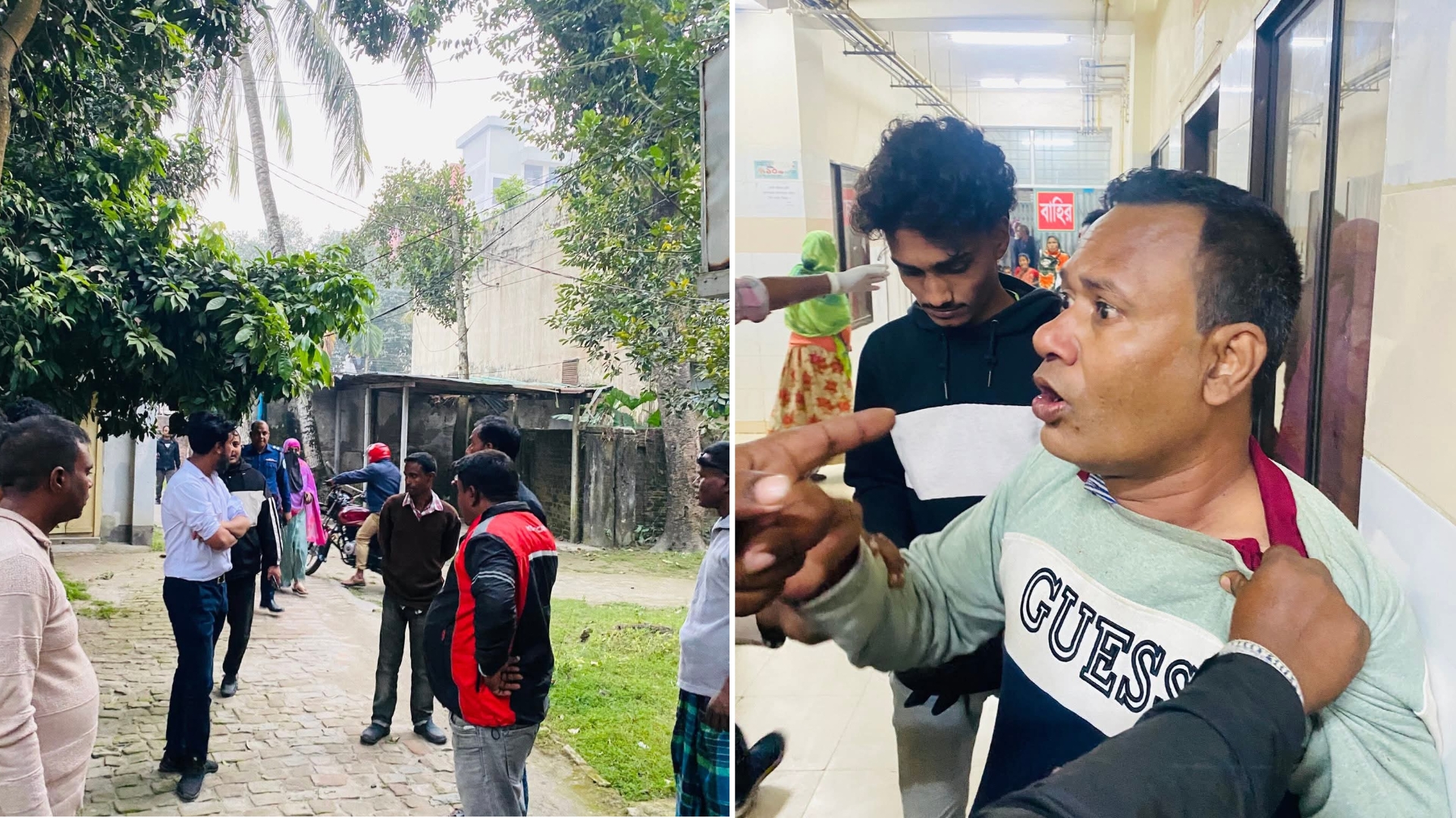 কুড়িগ্রাম সদর হাসপাতালে রোগীর স্বজনদের মারধরের অভিযোগে দালাল ধরলেন ছাত্রনেতা, পুলিশ কোনো আইনি পদক্ষেপ না নিয়ে ছেড়ে দিলেন
