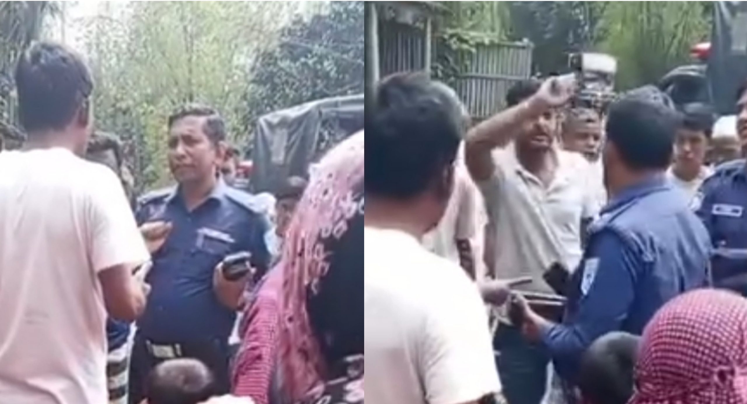 উলিপুর থানার ওসিকে অবরুদ্ধ করে ‘মব’ সৃষ্টির অভিযোগ, ভিডিও ভাইরাল‎