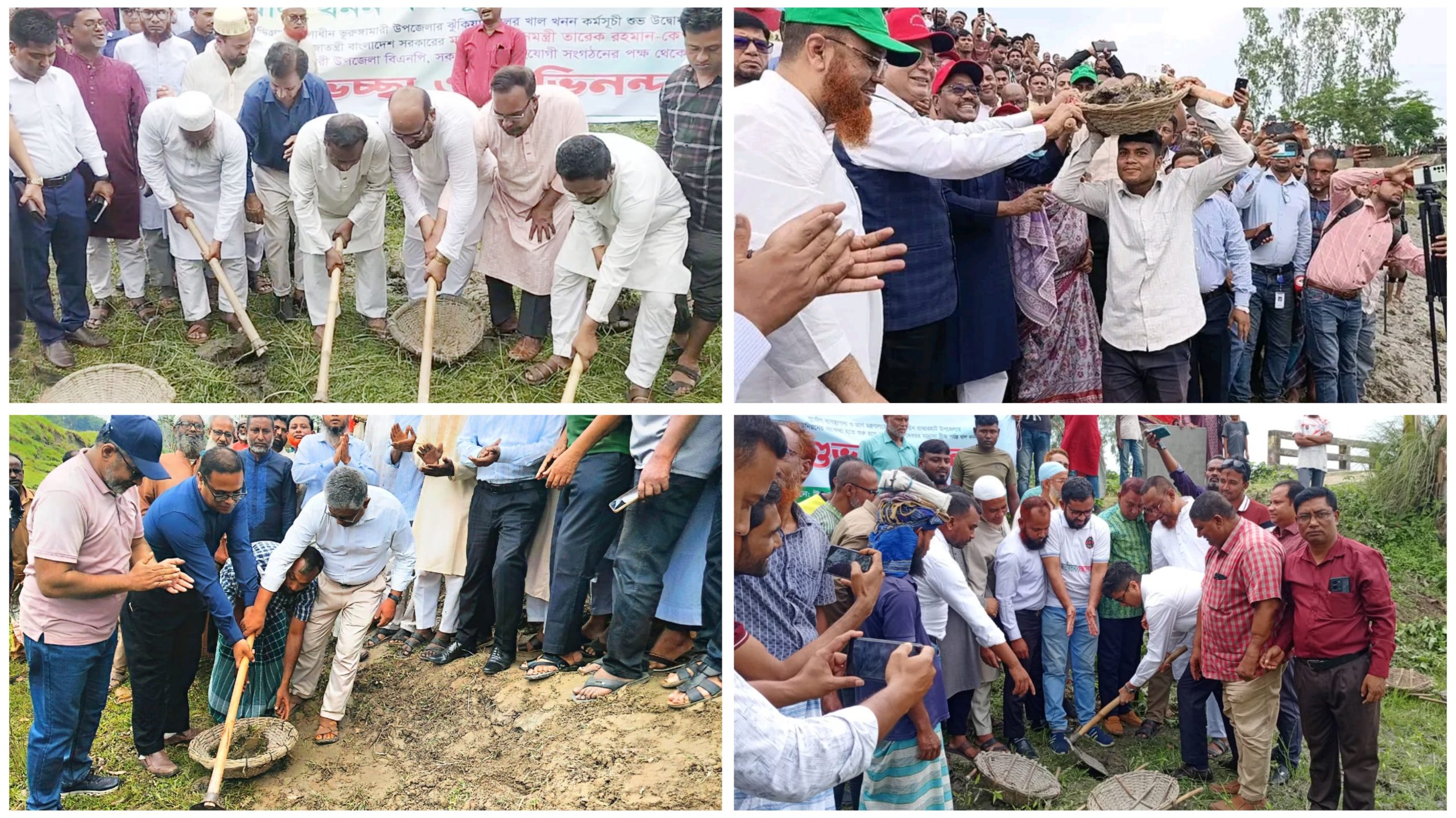কুড়িগ্রামের চার উপজেলায় খাল পুনঃখনন কর্মসূচির উদ্বোধন, জলাবদ্ধতা নিরসন ও কৃষি উন্নয়নের প্রত্যাশা